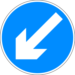 Passando à esquerda obrigatório.
