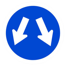 Passando à esquerda ou à direita obrigatório.