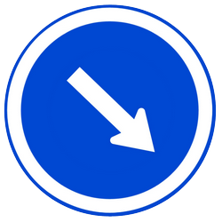 Passing left or right mandatory.