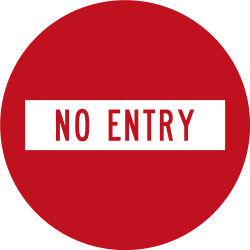 Entrée interdite (route à sens unique).