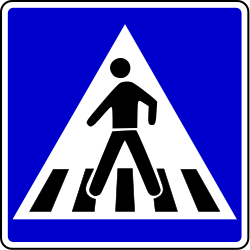 Crossing for pedestrians.