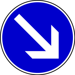 Passing left or right mandatory.