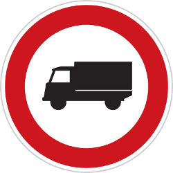 Camions interdits.