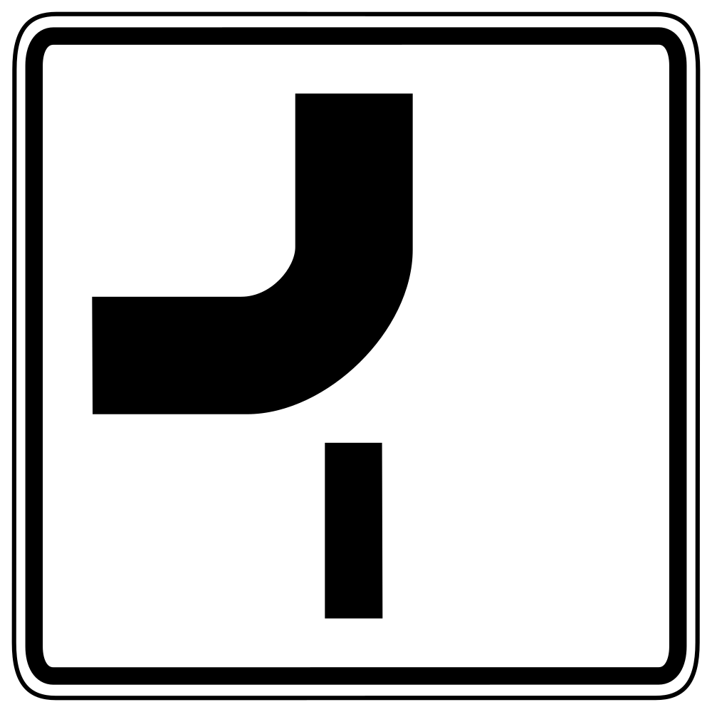 Curve van de hoofdweg.