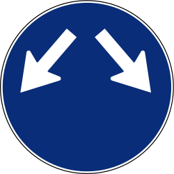 左または右の通過は必須です。