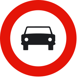 Cars prohibited.