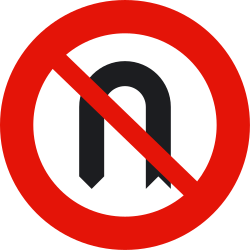 Turning right prohibited.