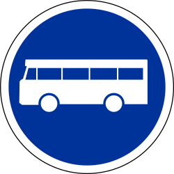 Обязательная полоса для автобусов.