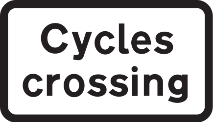 Crossing for cyclists.
