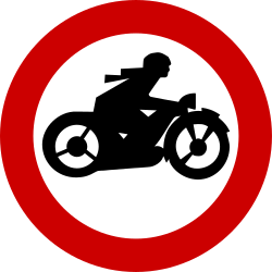 Motorcycles prohibited.
