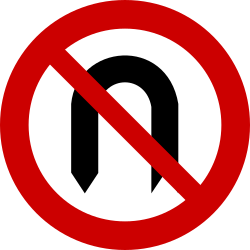 Prohibido girar a la derecha.