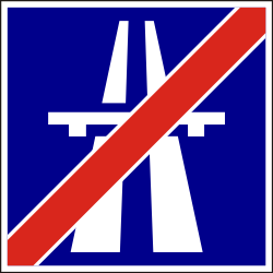 End of the motorway.