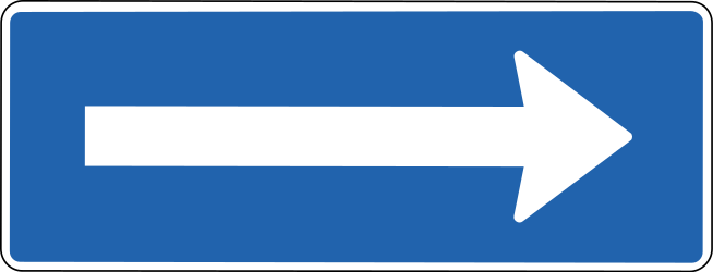 Road with one-way traffic.