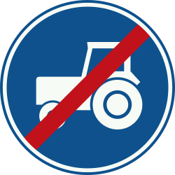 End of the lane for tractors.