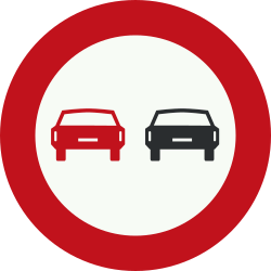 LKW und Busse verboten.
