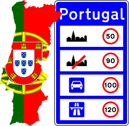 Panneau d'avertissement, Espagne/Portugal