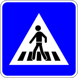 Überqueren für Fußgänger.