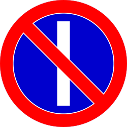 Parking prohibited on even dates.