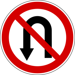 Omkeren verboden (U-bocht).