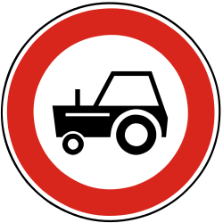 Tractors prohibited.