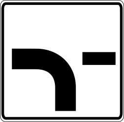 Curve van de hoofdweg.