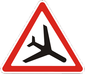 Warning for low-flying aircrafts.