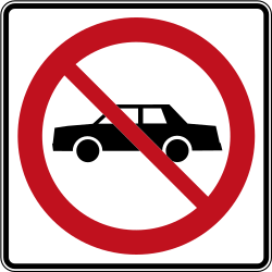 Arabalar yasak.