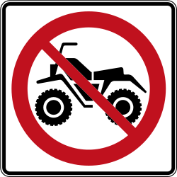 Квадроциклы запрещены.