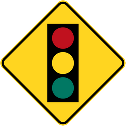 Предупреждение о светофоре.