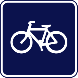 Lane for cyclists.