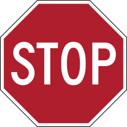 Stop and give way to all drivers.