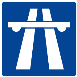 Begin of a motorway.