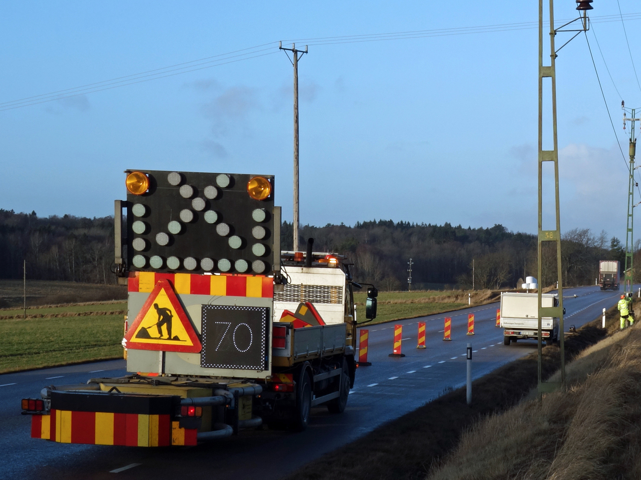 Obras na estrada