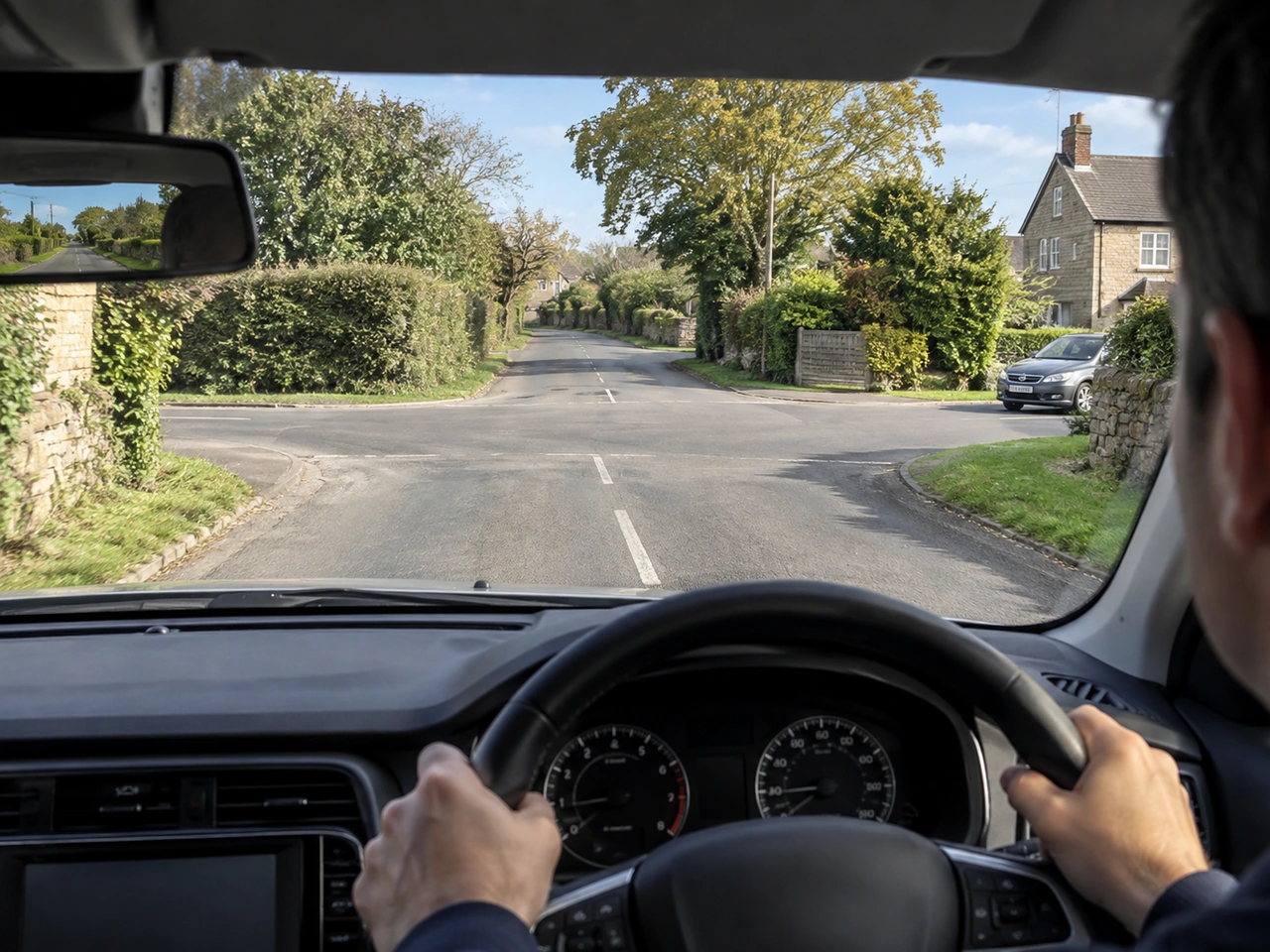 What should you do when approaching an uncontrolled junction?