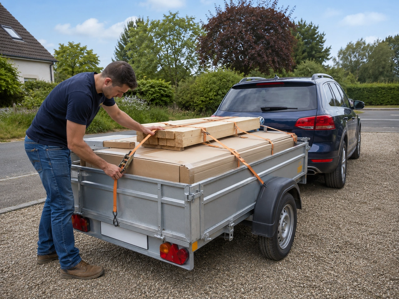 What should you do before driving with a load?