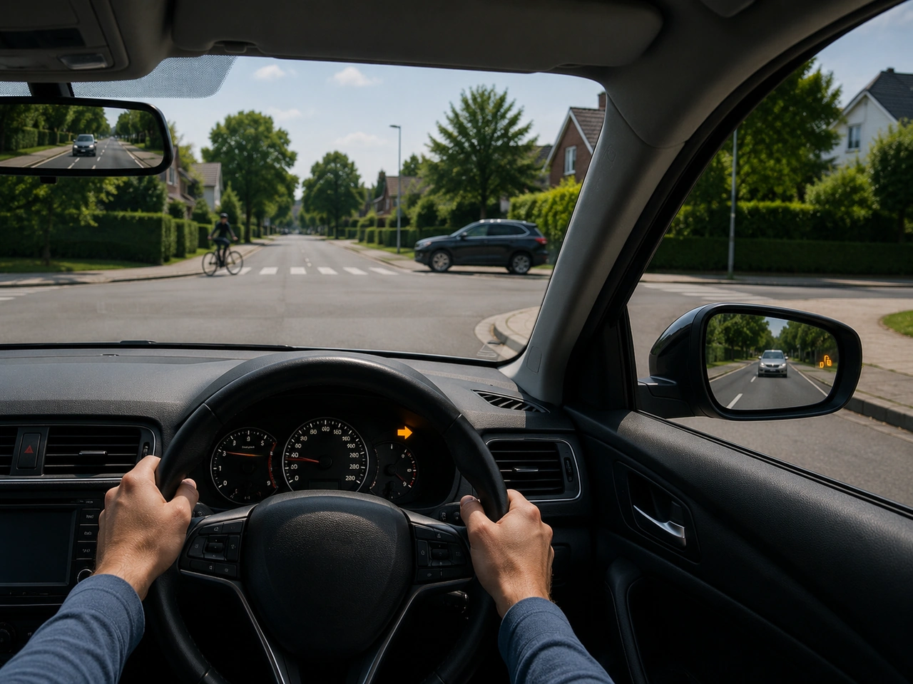 What should you do before making a turn?