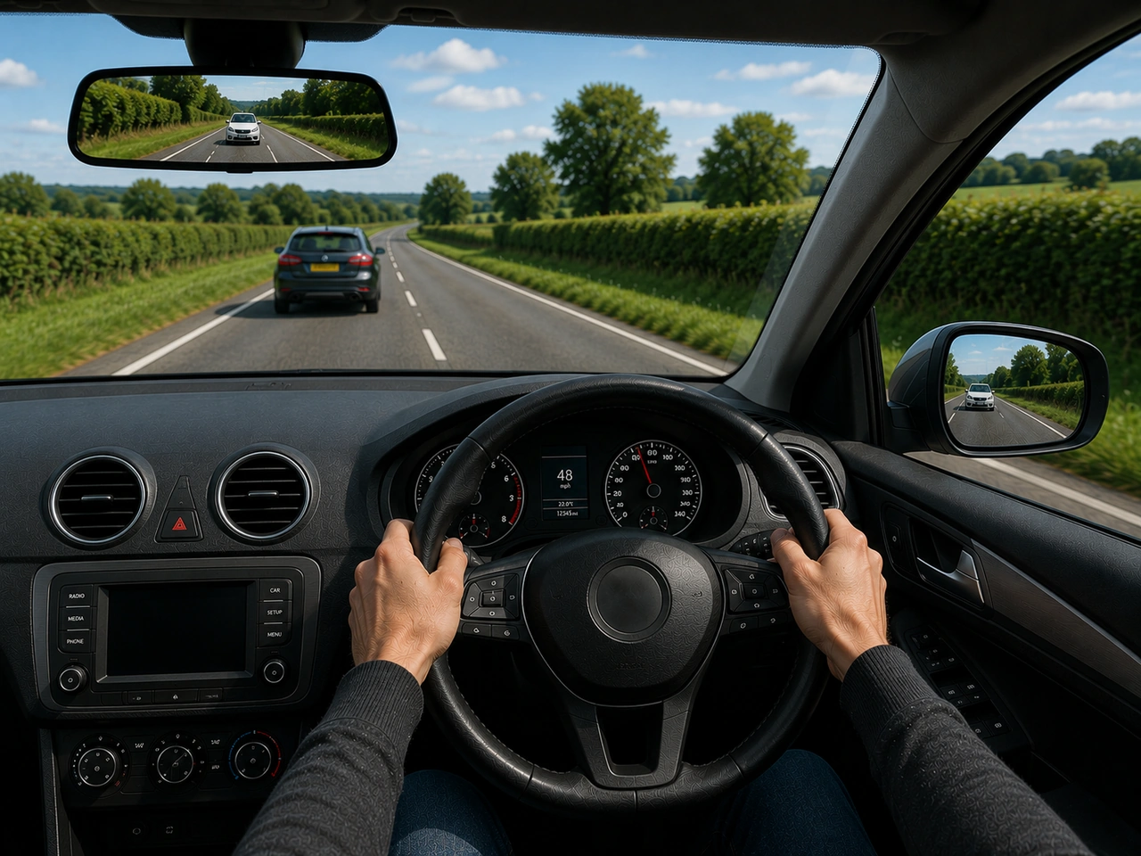 What should you do before overtaking another vehicle?