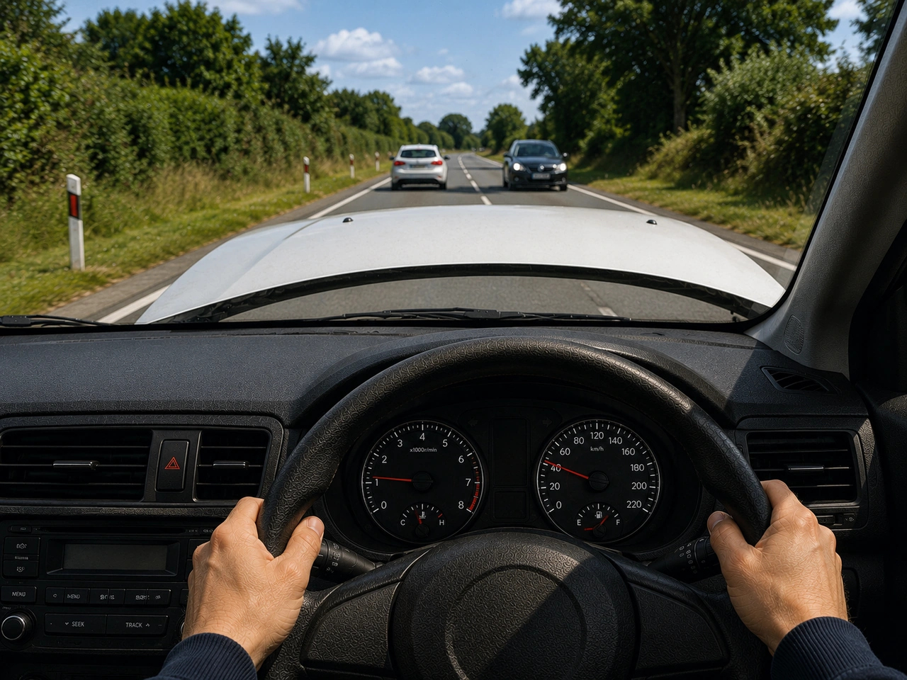 What should you do if the bonnet suddenly opens while you are driving?