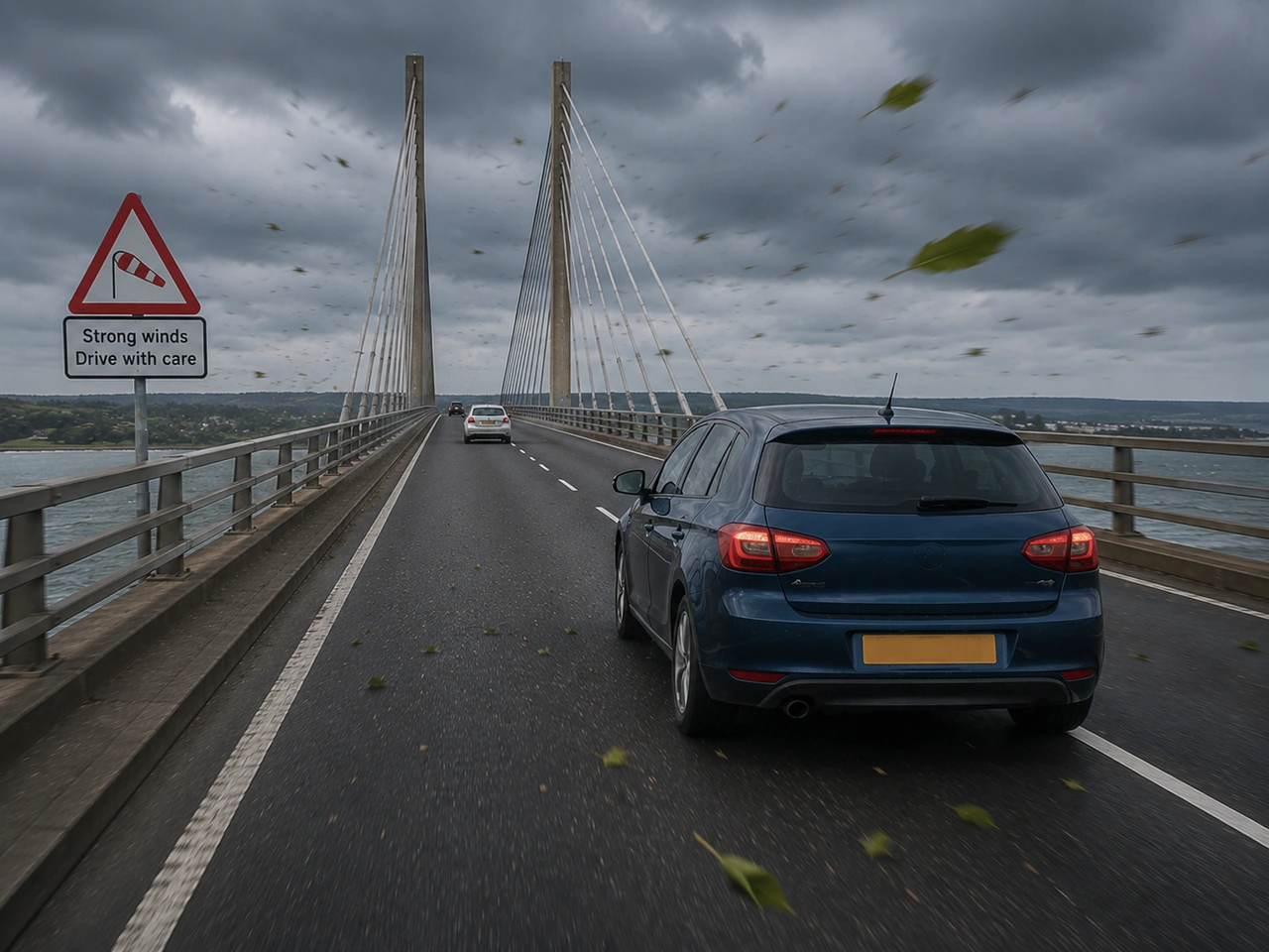 Why can bridges be dangerous in strong winds?