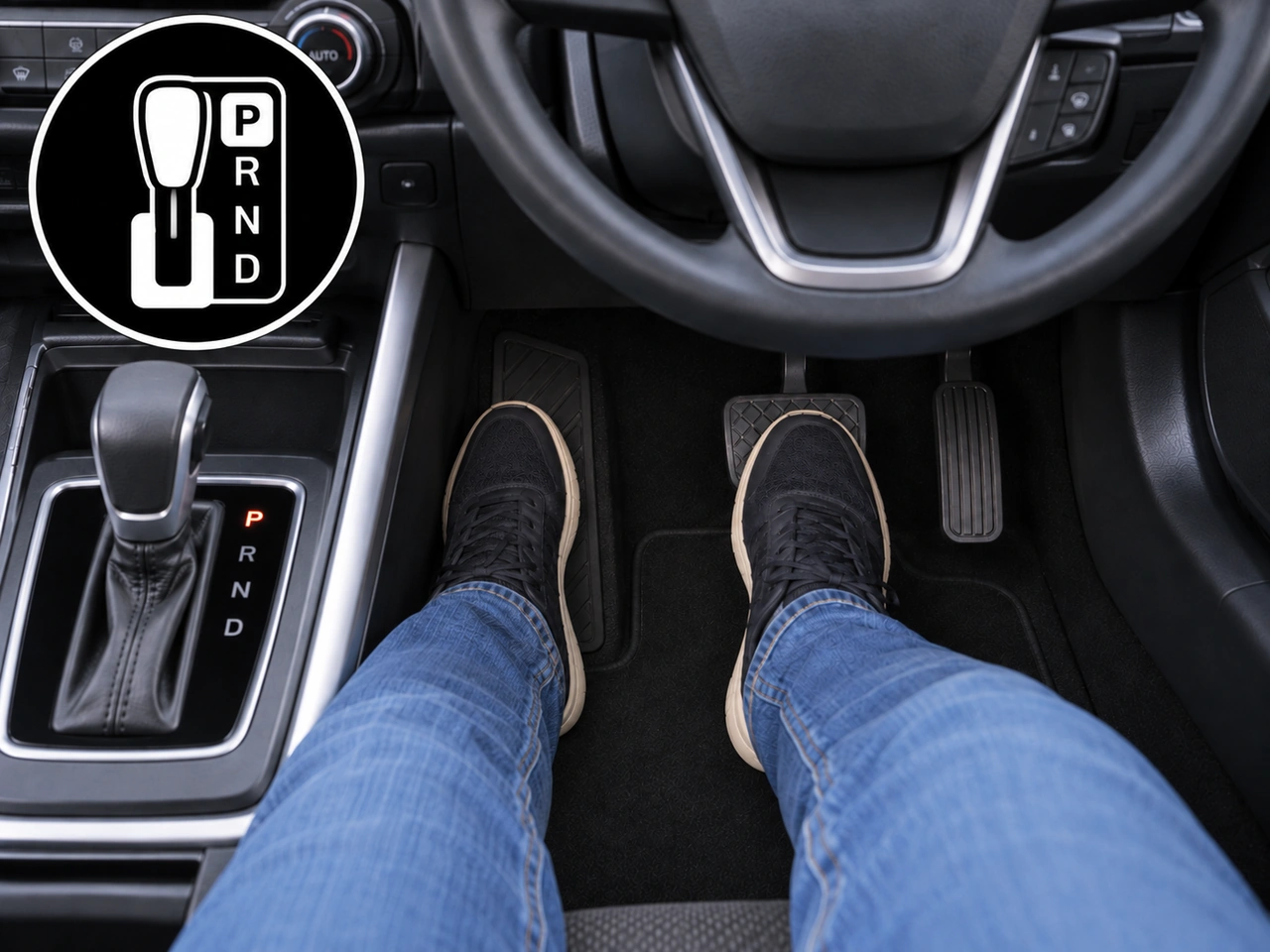 What should you normally do before starting an automatic vehicle?