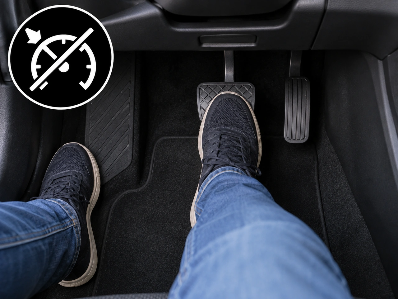 What normally happens to cruise control when you press the brake pedal?