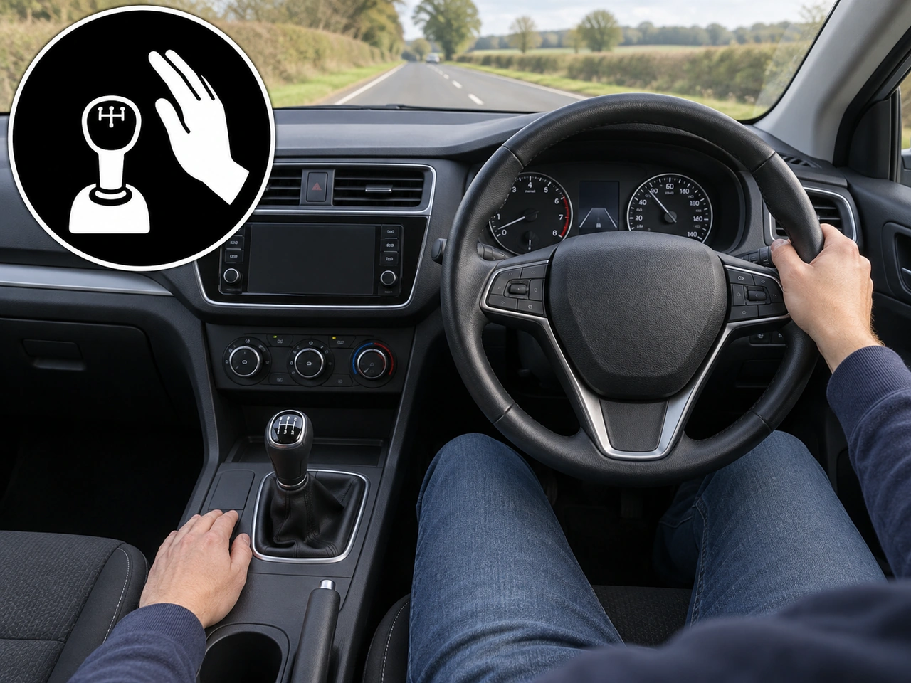 Why should you avoid resting your hand on the gear lever while driving?