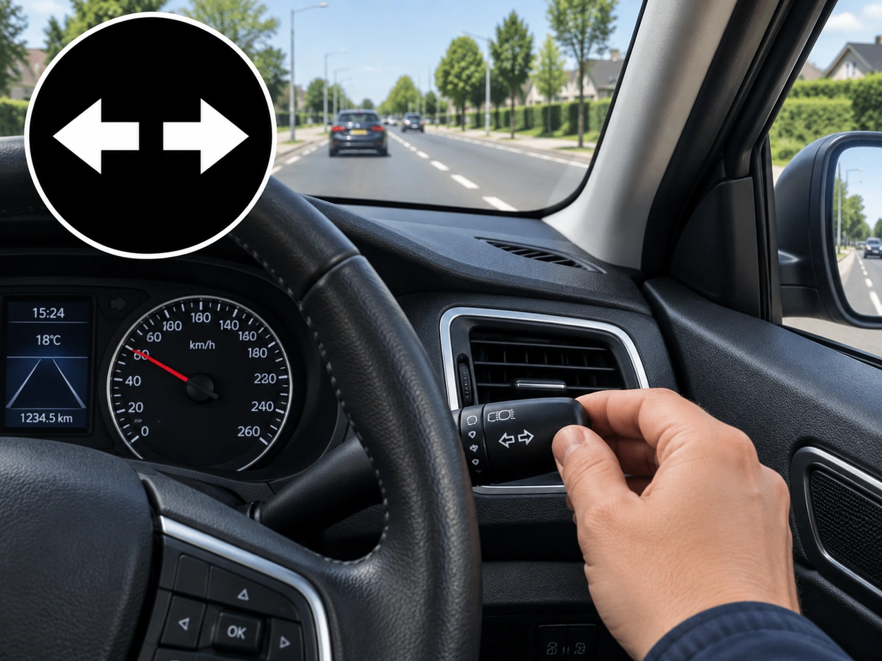What should you do if a direction indicator does not cancel after a turn?