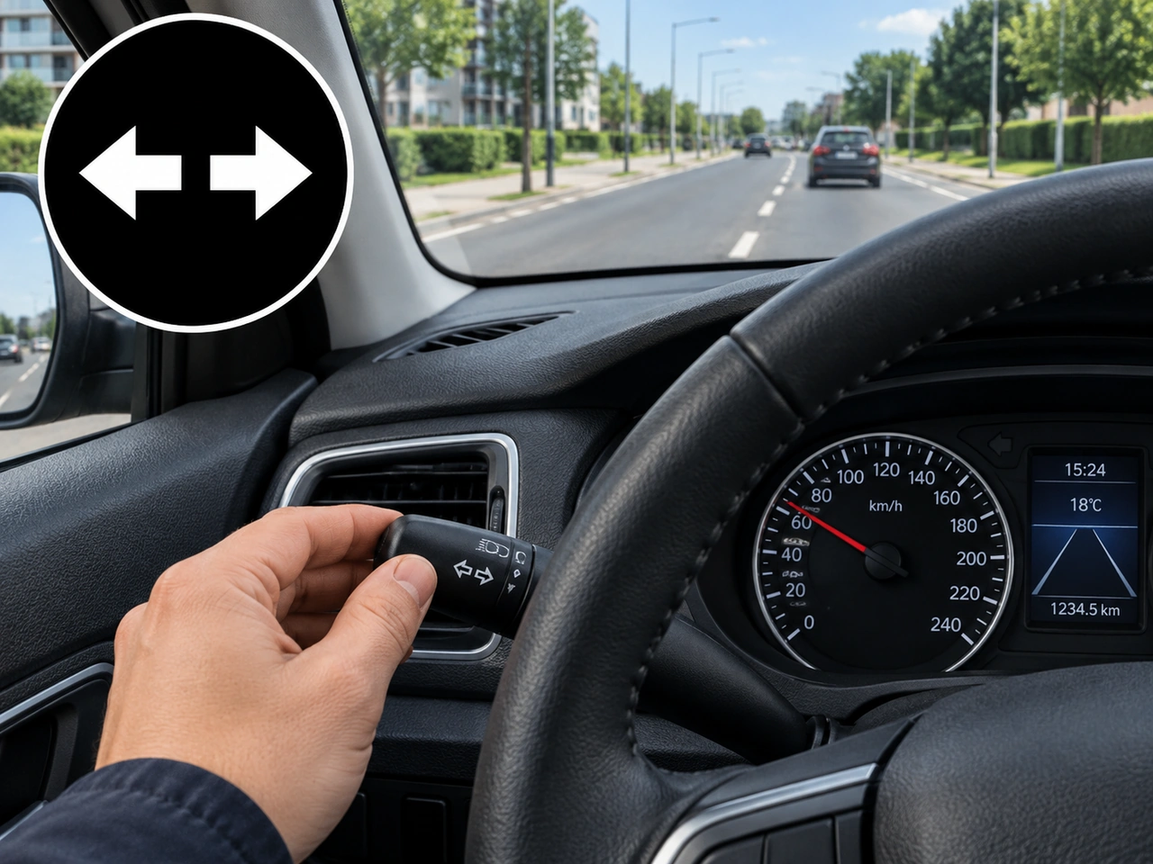 What should you do if a direction indicator does not cancel after a turn?
