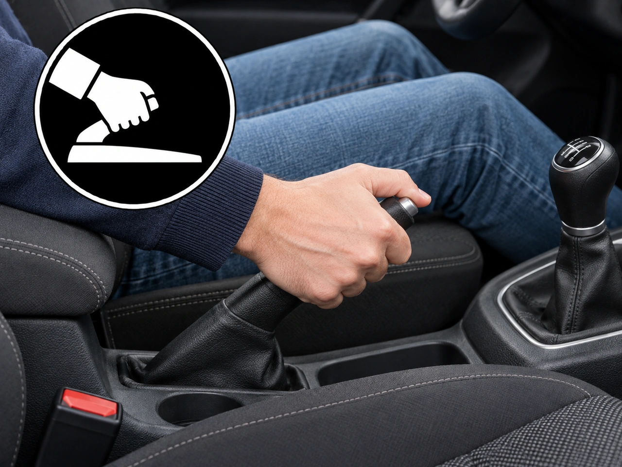 What is the purpose of the manual parking brake?