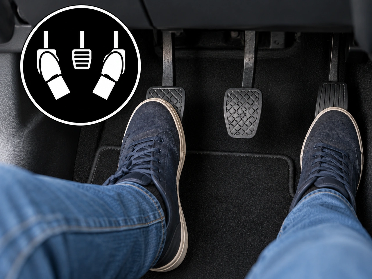 How should you use the clutch and accelerator when moving off?