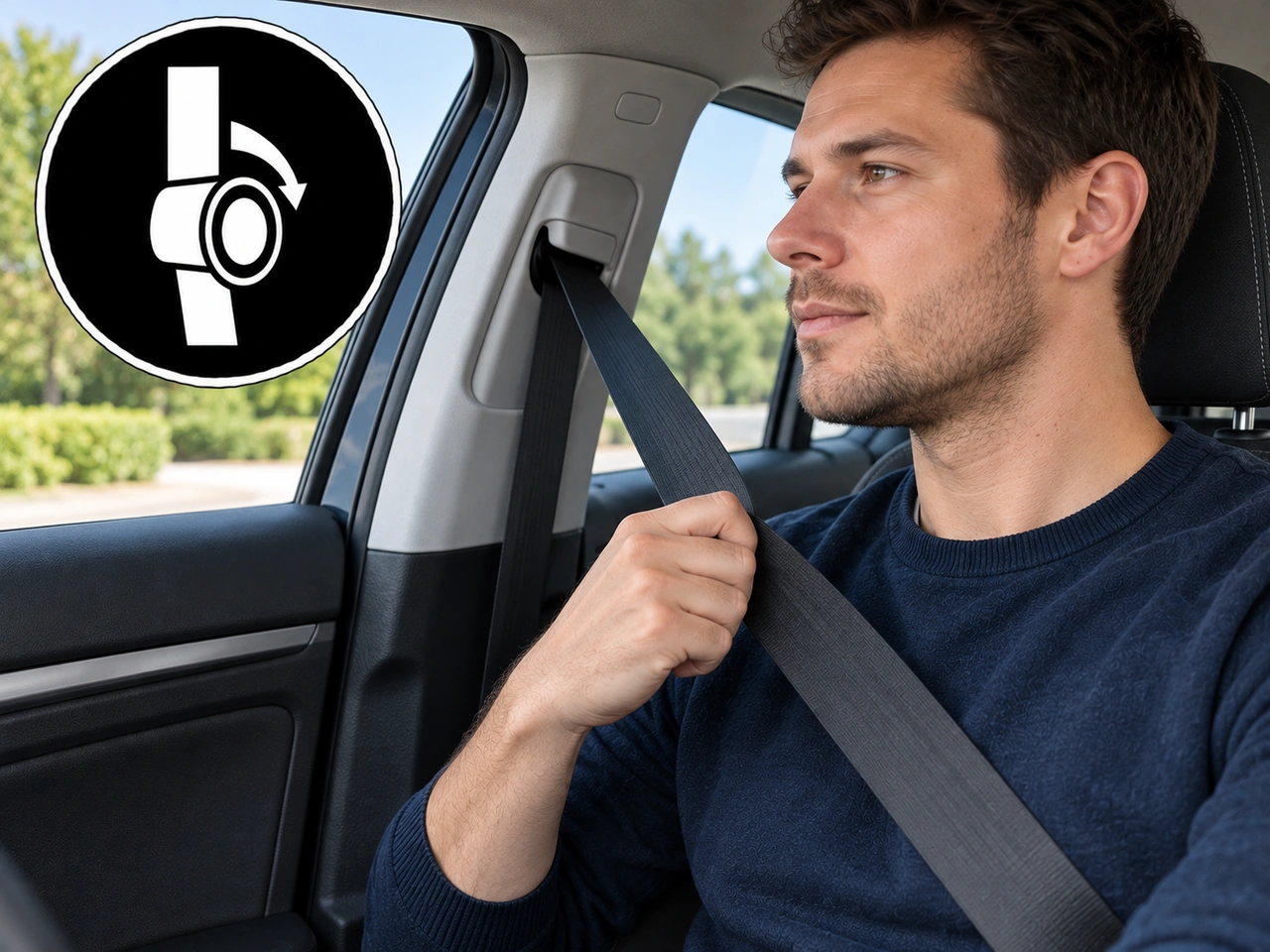 What is the purpose of the seat-belt retractor?