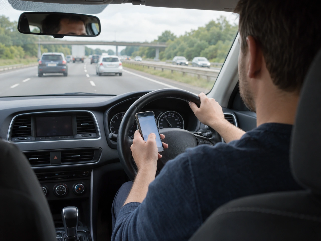 Can drivers use a handheld phone while driving in New Zealand?