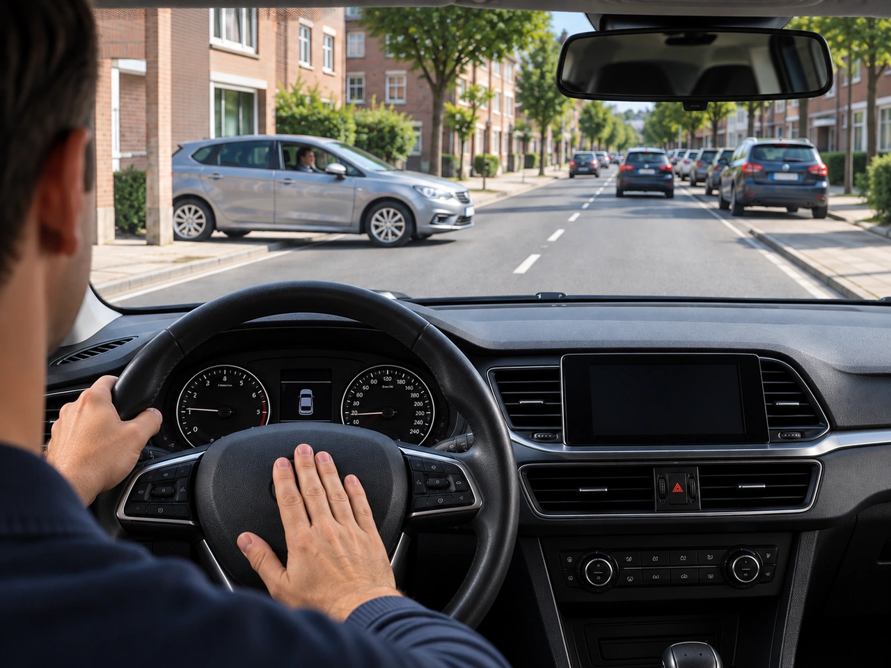 Wann dürfen Fahrer in geschlossenen Ortschaften in Belgien normalerweise hupen?