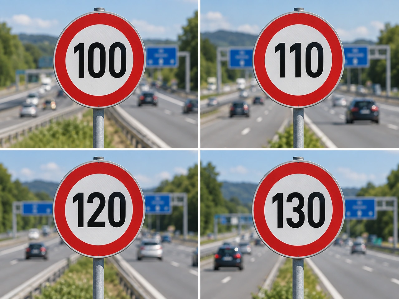 What is the general motorway speed limit for cars in India?
